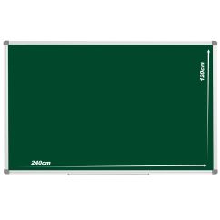 Tabla magnetica pentru creta, 120x240 cm, rama aluminiu, verde, Optima