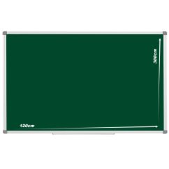 Tabla magnetica pentru creta, 120x300 cm, rama aluminiu, verde, Optima