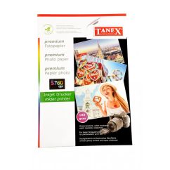 Hartie foto A4, lucioasa, 180 g/mp, 25 coli/top, Tanex