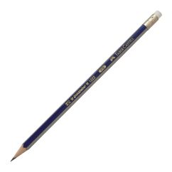 Creion grafit, HB, cu radiera, Faber-Castell 1221 Goldfaber