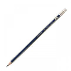 Creion grafit, B, cu radiera, Faber-Castell 1221 Goldfaber