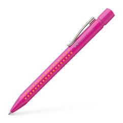 Pix cu pasta, varf 0.7mm, corp roz, scris albastru, Faber-Castell 2010 M