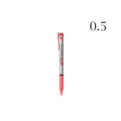 Pix cu pasta, varf 0.5mm, rosu, Faber-Castell Grip X5