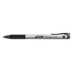 Pix cu pasta, varf 0.7mm, negru, Faber-Castell Grip X7