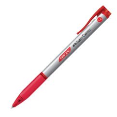 Pix cu pasta, varf 1.0mm, rosu, Faber-Castell Grip X10