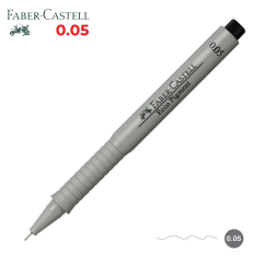 Liner, varf 0.05mm, negru, Faber-Castell Eco Pigment