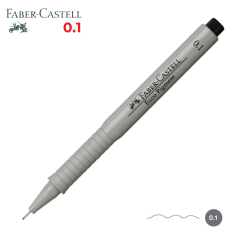 Liner, varf 0.1mm, negru, Faber-Castell Eco Pigment