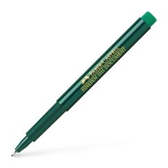 Liner, varf 0.4mm, verde, Faber-Castell Finepen 1511