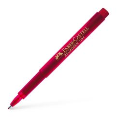 Liner, varf 0.8mm, rosu, Faber-Castell Broadpen 1554