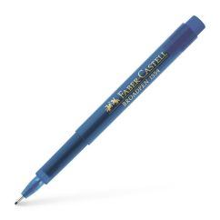 Liner, varf 0.8mm, albastru inchis, Faber-Castell Broadpen 1554