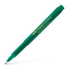 Liner, varf 0.8mm, verde iarba, Faber-Castell Broadpen 1554