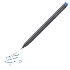 Liner, varf 0.4mm, albastru, Faber-Castell Grip