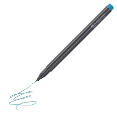 Liner, varf 0.4mm, cobalt-turcoaz, Faber-Castell Grip