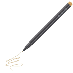 Liner, varf 0.4mm, maro ocru, Faber-Castell Grip