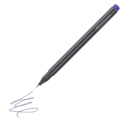 Liner, varf 0.4mm, albastru-violet, Faber-Castell Grip