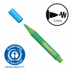 Liner, varf 1.0mm, bleu, Schneider Link-It
