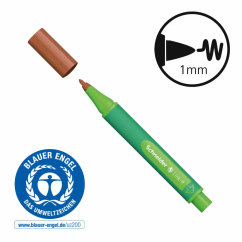Liner, varf 1.0mm, castaniu, Schneider Link-It