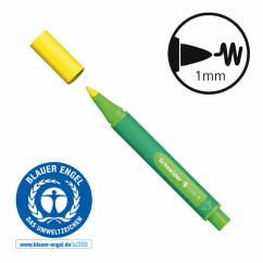 Liner, varf 1.0mm, galben, Schneider Link-It