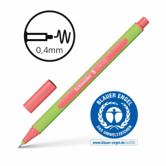 Liner, varf 0.4mm, rosu neon, Schneider Line-Up