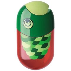 Ascutitoare dubla, cu radiera, pestisor, Faber-Castell