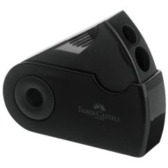 Ascutitoare dubla, negru, Faber-Castell Sleeve
