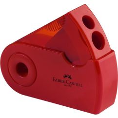 Ascutitoare dubla, rosu/albastru, Faber-Castell Sleeve