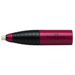 Ascutitoare simpla, cu radiera, rosu/albastru, Faber-Castell