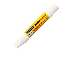 Marker cu creta lichida, varf rotund 2-15mm, alb, Centropen 9120 Jumbo