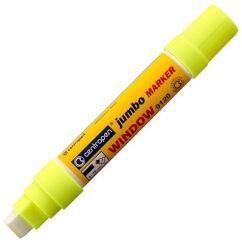 Marker cu creta lichida, varf rotund 2-15mm, galben, Centropen 9120 Jumbo