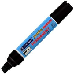 Marker permanent, varf tesit 2-10mm, negru, Centropen 9110 Jumbo