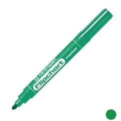 Marker flipchart, varf rotund 2.5mm, verde, Centropen 8550