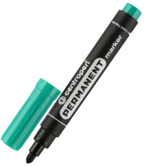 Marker permanent, varf rotund 2.5mm, verde, Centropen 8566