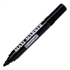Marker permanent, varf rotund 2-4mm, negru, Centropen 8936 Maxi