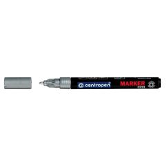 Marker cu vopsea, varf rotund 1.5mm, argintiu, Centropen 9220
