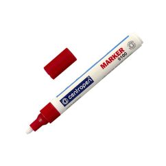 Marker cu vopsea, varf rotund 1-5mm, rosu, Centropen 9100