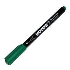 Marker CD/DVD, varf rotund 1.0mm, verde, Kores