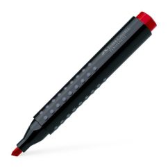 Marker permanent, varf tesit 4.0mm, rosu, Faber-Castell 1505 Grip