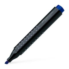 Marker permanent, varf tesit 4.0mm, albastru, Faber-Castell 1505 Grip