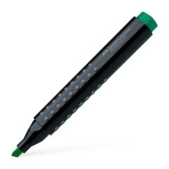 Marker permanent, varf tesit 4.0mm, verde, Faber-Castell 1505 Grip