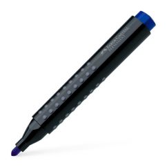 Marker permanent, varf rotund 4.0mm, albastru, Faber-Castell 1504 Grip