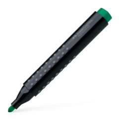 Marker permanent, varf rotund 4.0mm, verde, Faber-Castell 1504 Grip