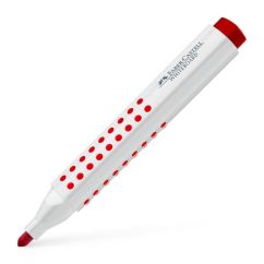 Marker whiteboard, varf rotund 4.0mm, rosu, Faber-Castell 1583 Grip