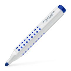 Marker whiteboard, varf rotund 4.0mm, albastru, Faber-Castell 1583 Grip