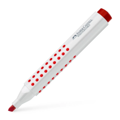 Marker whiteboard, varf tesit 2.2mm, rosu, Faber-Castell Grip