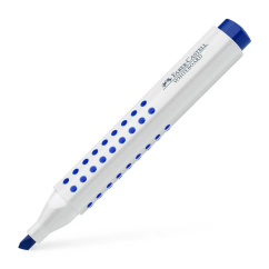 Marker whiteboard, varf tesit 2.2mm, albastru, Faber-Castell Grip