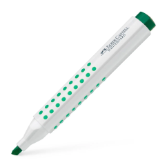 Marker whiteboard, varf tesit 2.2mm, verde, Faber-Castell Grip