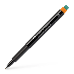 Marker permanent, varf rotund 0.4mm, portocaliu, Faber-Castell Multimark