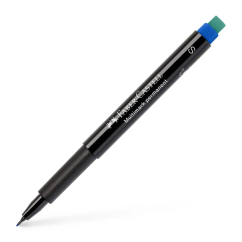 Marker permanent, varf rotund 0.4mm, albastru, Faber-Castell Multimark