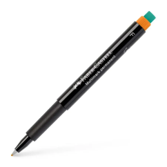 Marker permanent, varf rotund 0.6mm, portocaliu, Faber-Castell Multimark