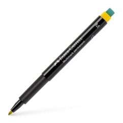 Marker permanent, varf rotund 1.0mm, galben, Faber-Castell Multimark